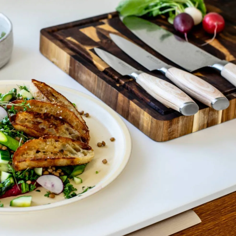 Knivset, 3 delar