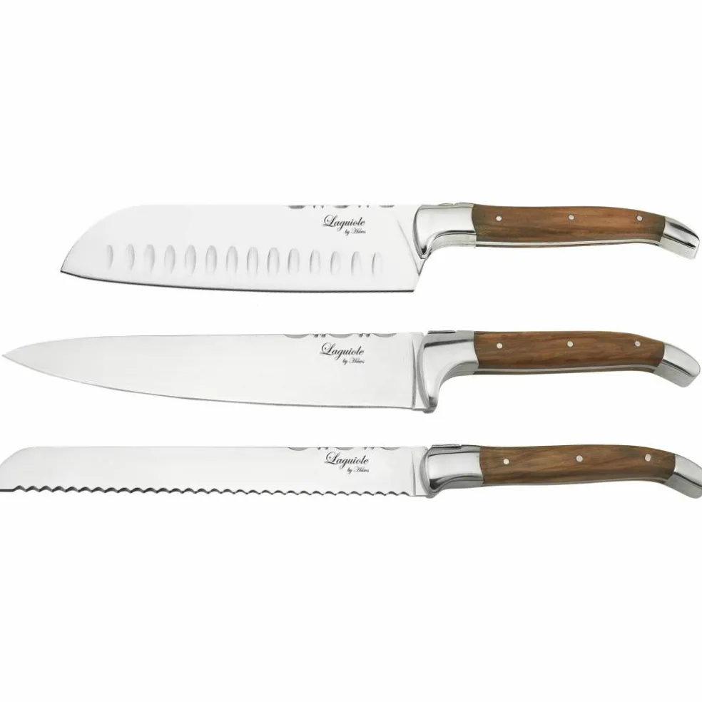 Knivset 3 delar, Black Wood