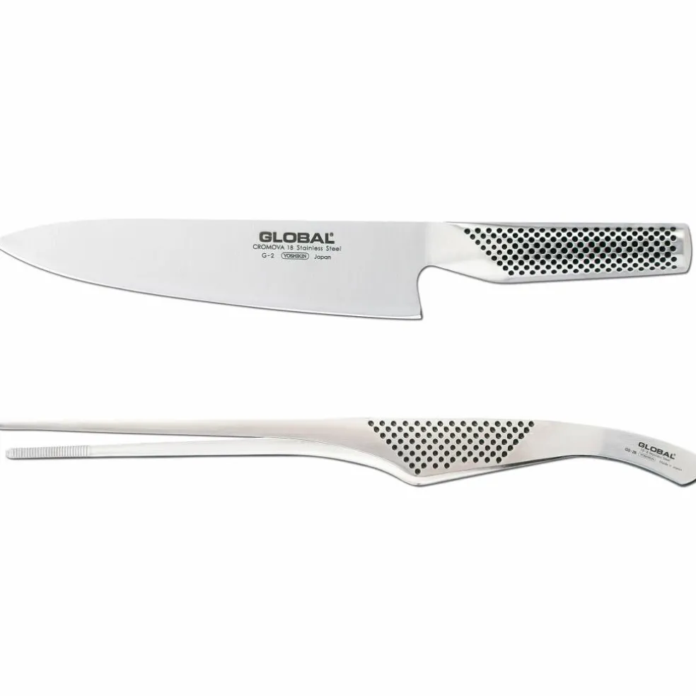 Knivset 2-delar, G-2 kockkniv + GS-28 matpincett