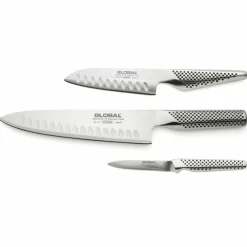 Knivset 3 delar (G-77 kockkniv, GS-90 santokukniv, GSF-15 skalkniv)