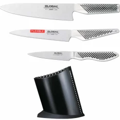 Knivset 3-delar + knivblock