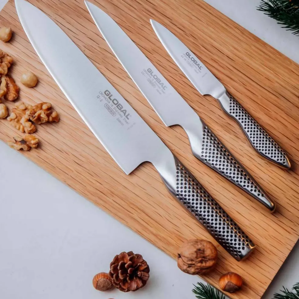 Knivset 3-delar + knivblock