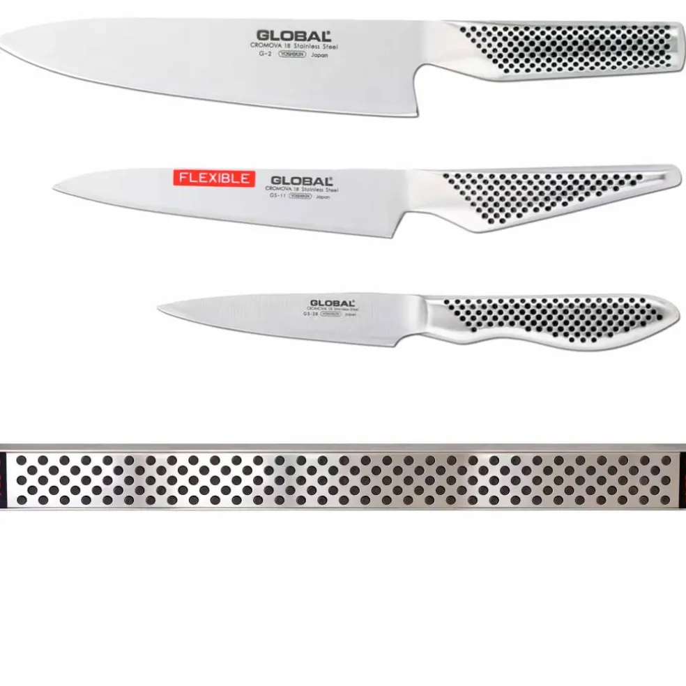 Knivset 3-delar + knivlist 51 cm
