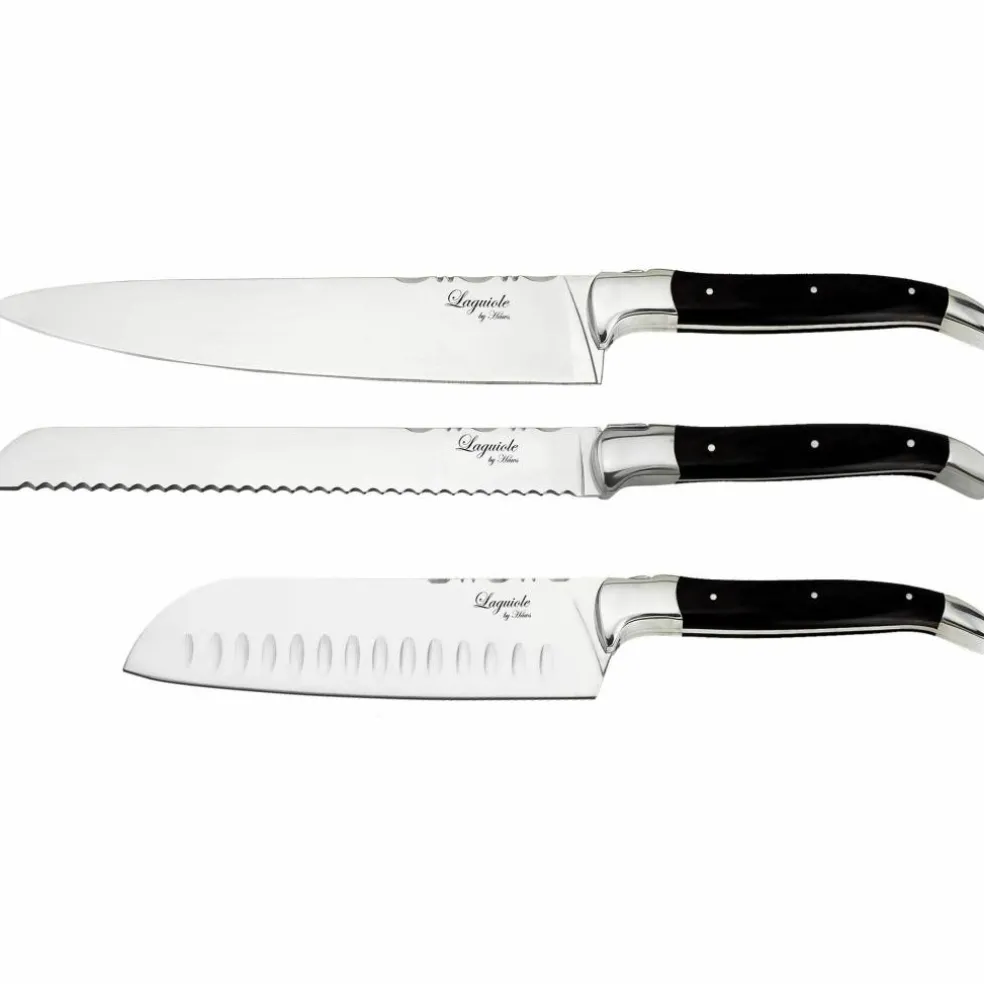 Knivset 3 delar, Oak