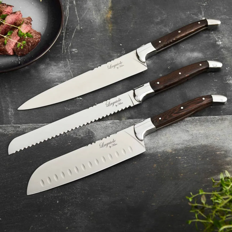 Knivset 3 delar, Oak