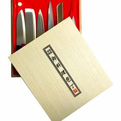Knivset i Balsabox, sex knivar