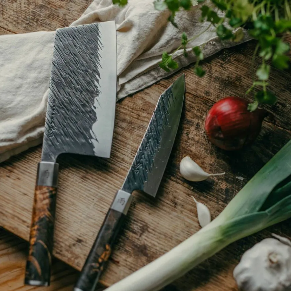 Knivset (kinesisk kockkniv + bunka)