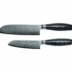 Knivset, 2 knivar, svart