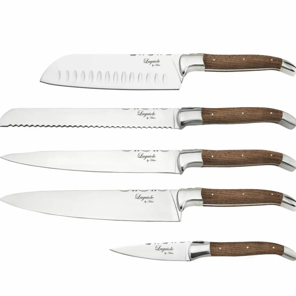Kockknivset 5 delar, Oak