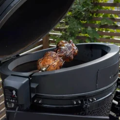 Kolgrill, grön + grillmästarens rotisseri och pizzaugn