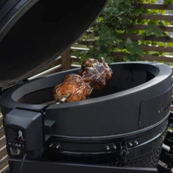 Kolgrill, grön + grillmästarens rotisseri och pizzaugn