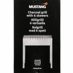 Kolgrill med grillspett