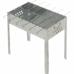 Kolgrill med grillspett