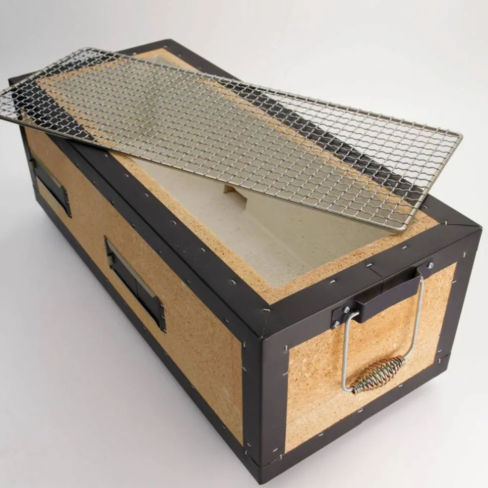 Konro bordsgrill 31x23x20 cm, diatomite