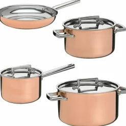 Koppar Grytset 4 delar