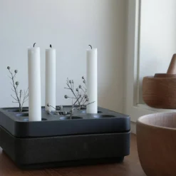 Korkskål för stumpastaken, liten, svart