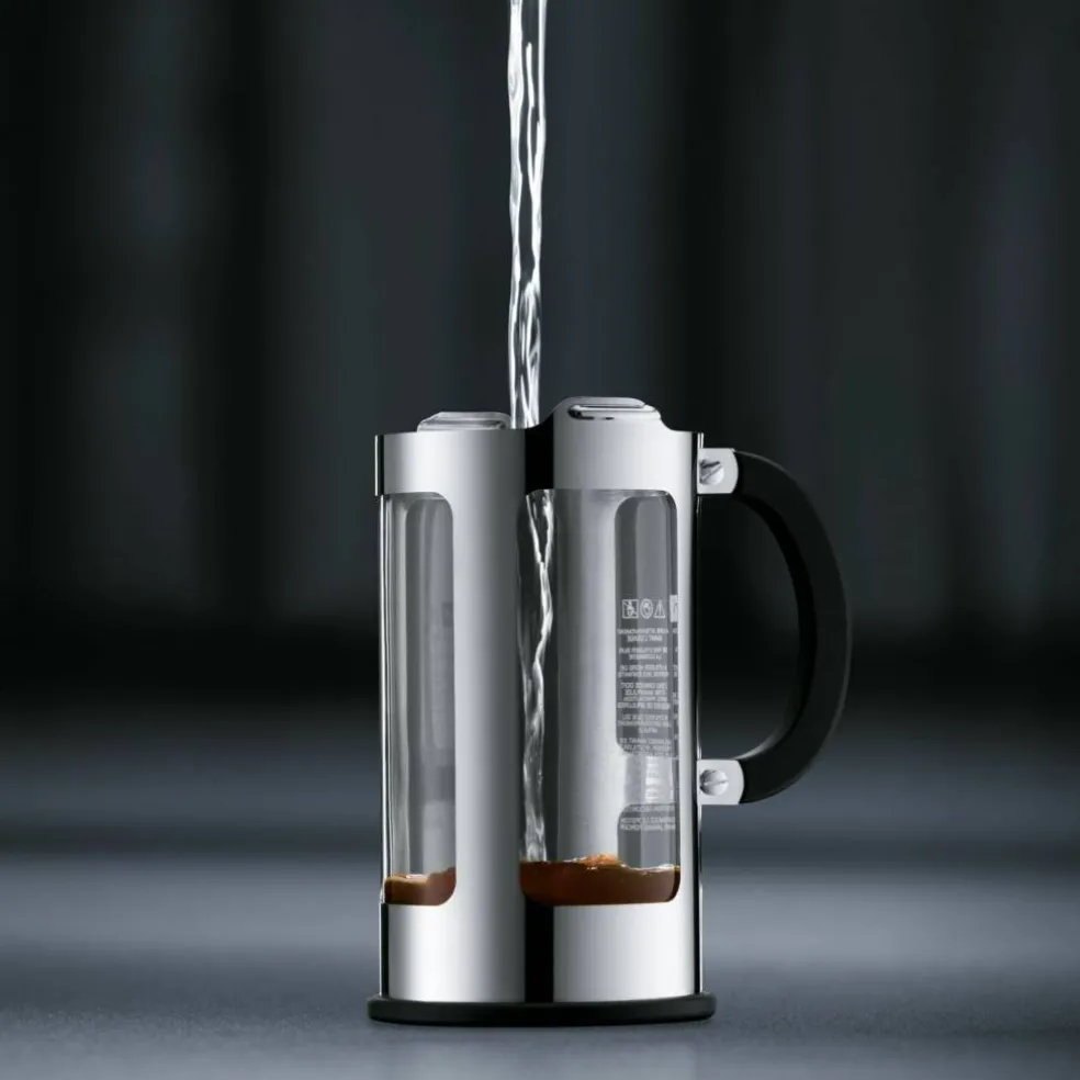 Krom kaffepress 8 Koppar 1,0 l
