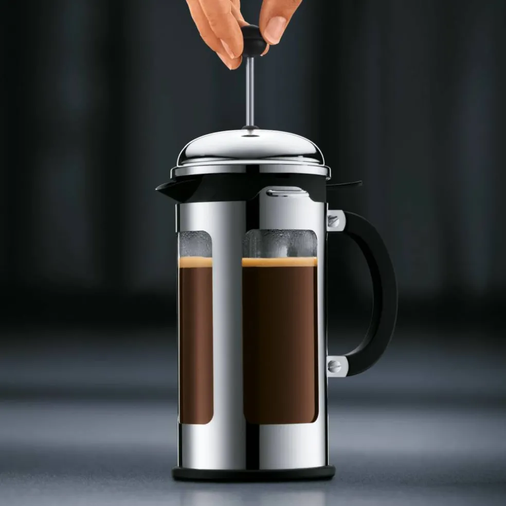 Krom kaffepress 8 Koppar 1,0 l