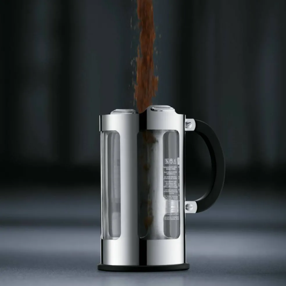 Krom kaffepress 8 Koppar 1,0 l