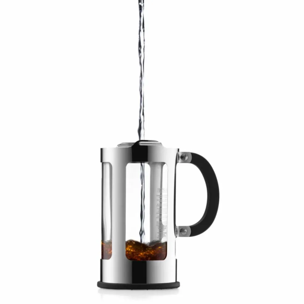 Krom kaffepress 8 Koppar 1,0 l