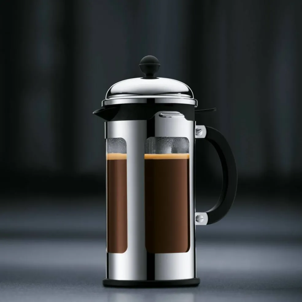 Krom kaffepress 8 Koppar 1,0 l