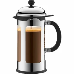 Krom kaffepress 8 Koppar 1,0 l