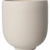 Kruka i stengods 28 cm, naturvit