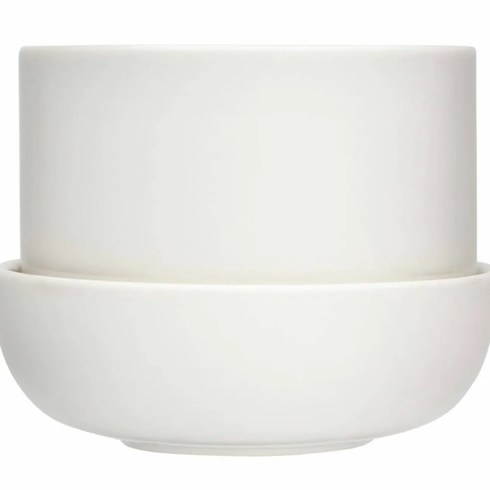 Kruka Med Fat 170x130 mm, Vit