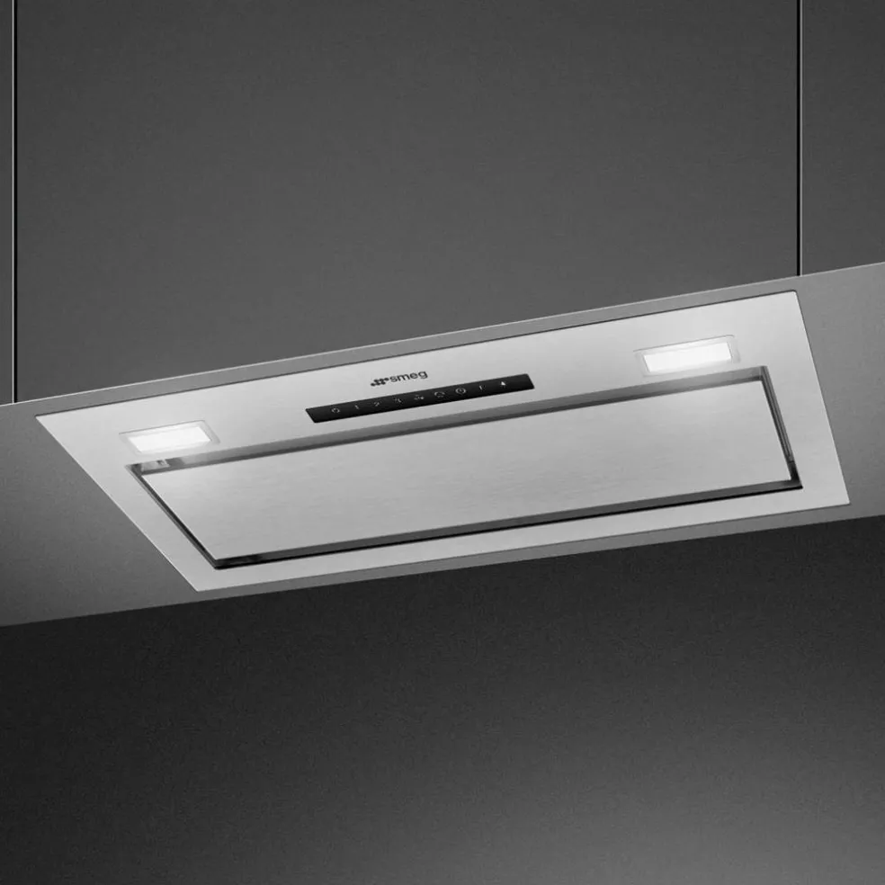 KSG6P4X integrerad fläkt 60 cm, rostfritt stål