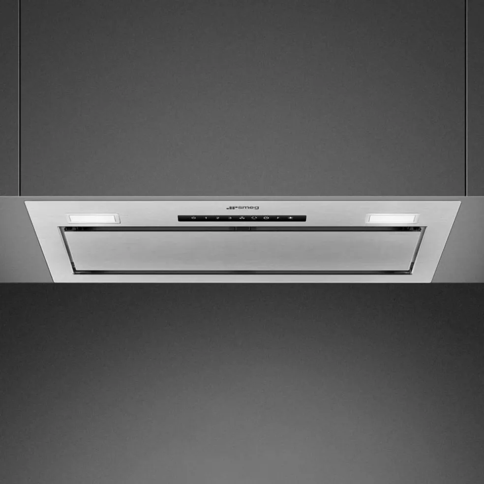 KSG6P4X integrerad fläkt 60 cm, rostfritt stål