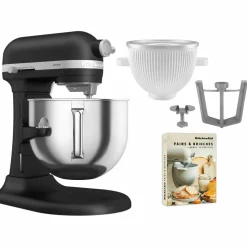 5KSM70SHXE köksmaskin 6,6 liter + 5KSMICM Ice Cream Maker, almond cream