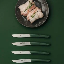 Köttkniv 4-pack, olivgrön