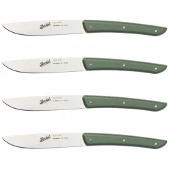 Köttkniv 4-pack, olivgrön