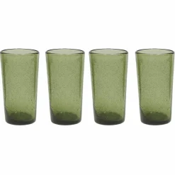 Kuki Highball glas 33 cl 4 st, grön