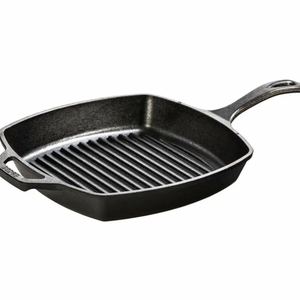 Kvadratisk Grillpanna Gjutjärn26,5 cm