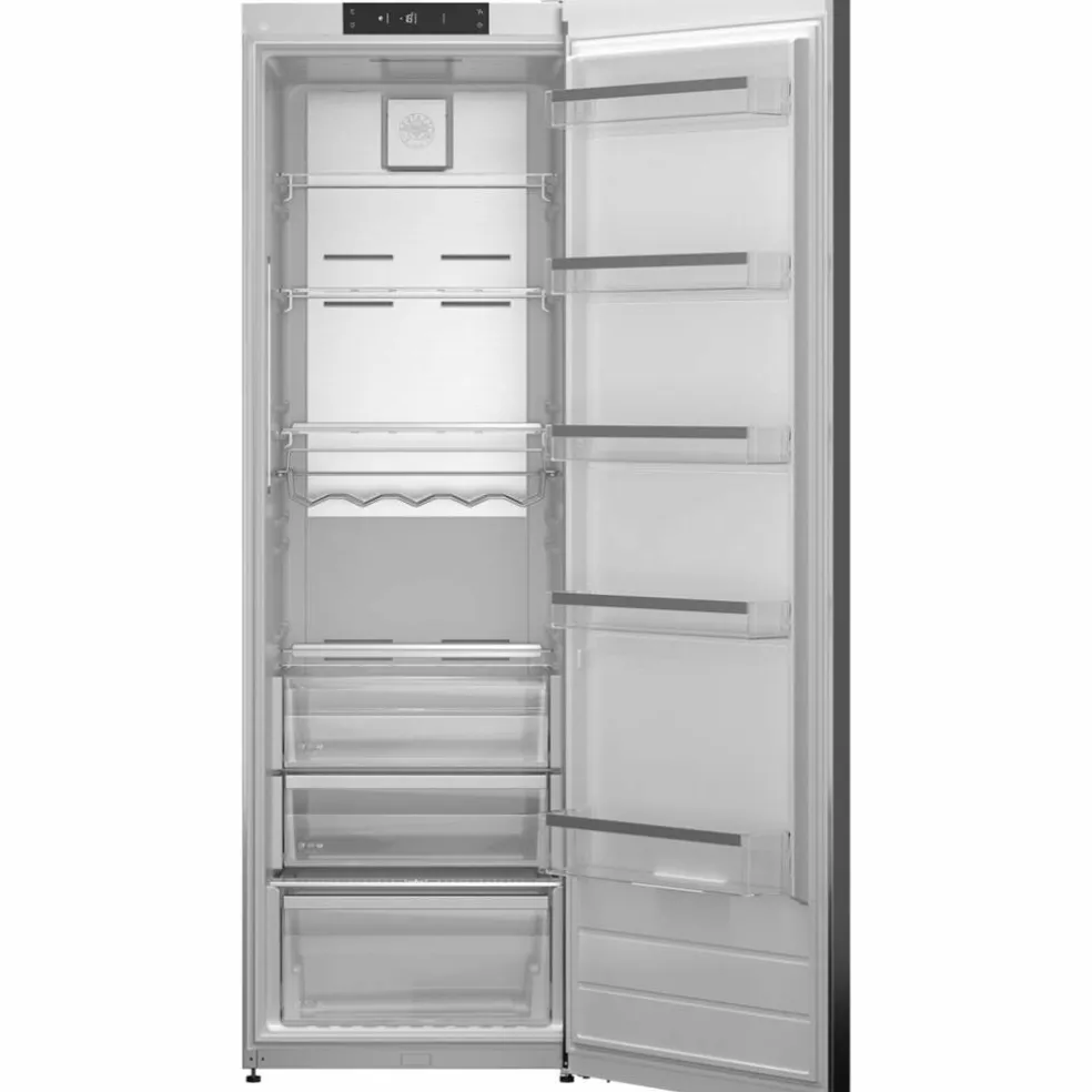 Kylskåp fristående 186 cm, rostfri
