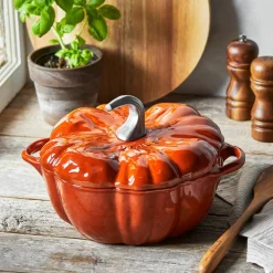 La Cocotte Pumpa gjutjärnsgryta 24 cm / 3,5 liter, svart