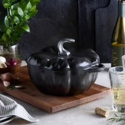 La Cocotte Pumpa gjutjärnsgryta 24 cm / 3,5 liter, svart