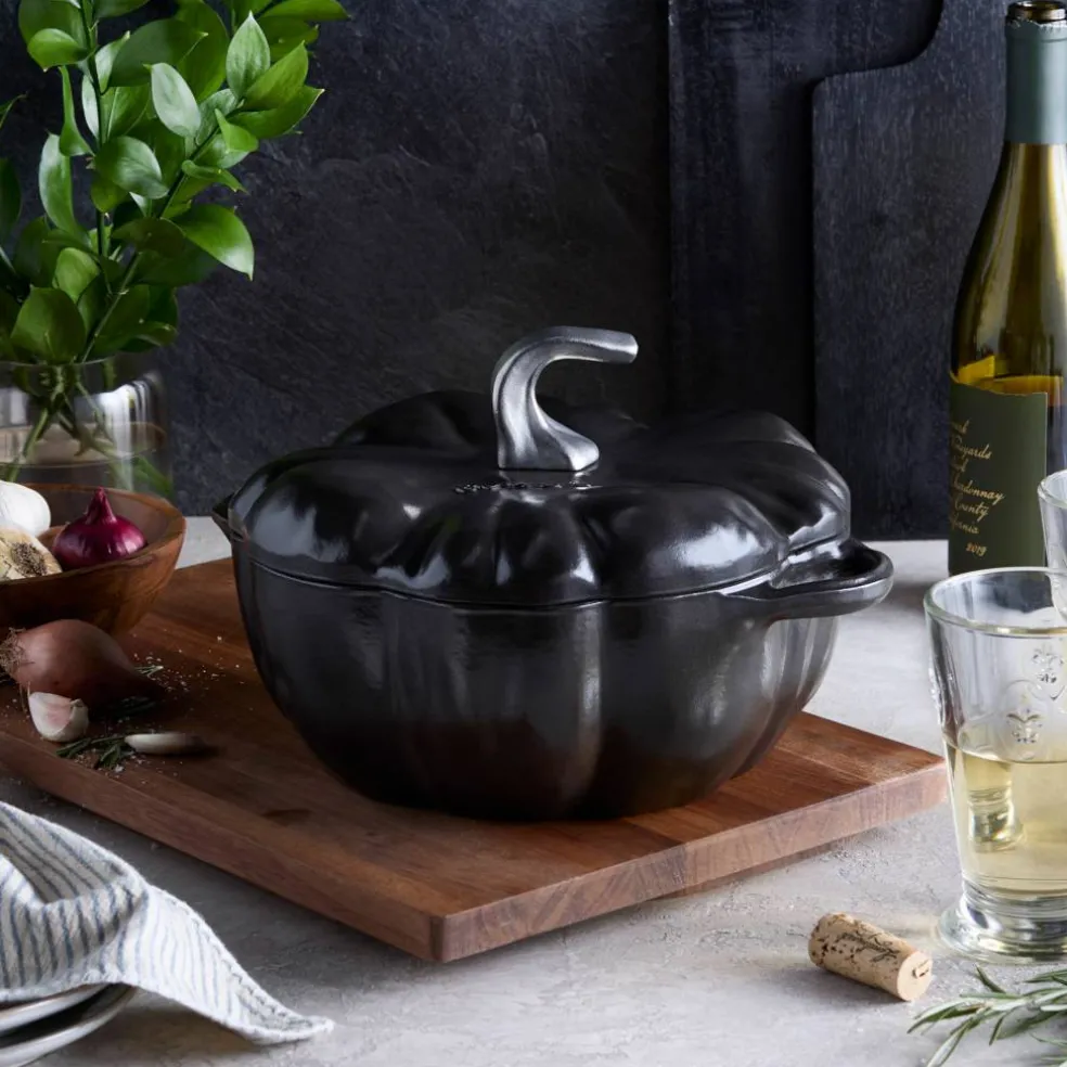 La Cocotte Pumpa gjutjärnsgryta 24 cm / 3,5 liter, svart