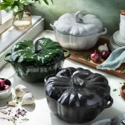 La Cocotte Pumpa gjutjärnsgryta 24 cm / 3,5 liter, svart