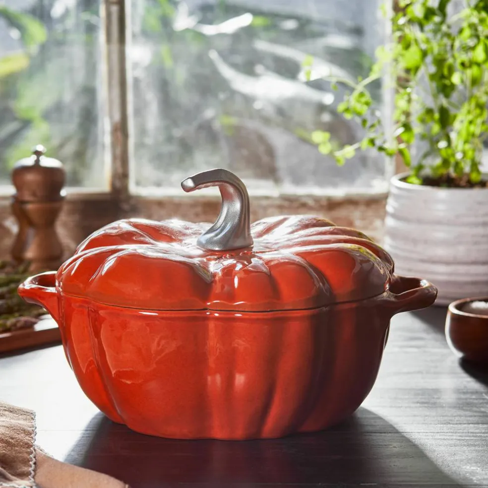 La Cocotte Pumpa gjutjärnsgryta 24 cm / 3,5 liter, kanel