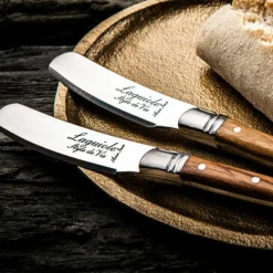 Laguiole Premium Line smörkniv 4-pack, mörkbrun