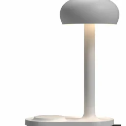 Lampa med trådlös Qi-laddare, black