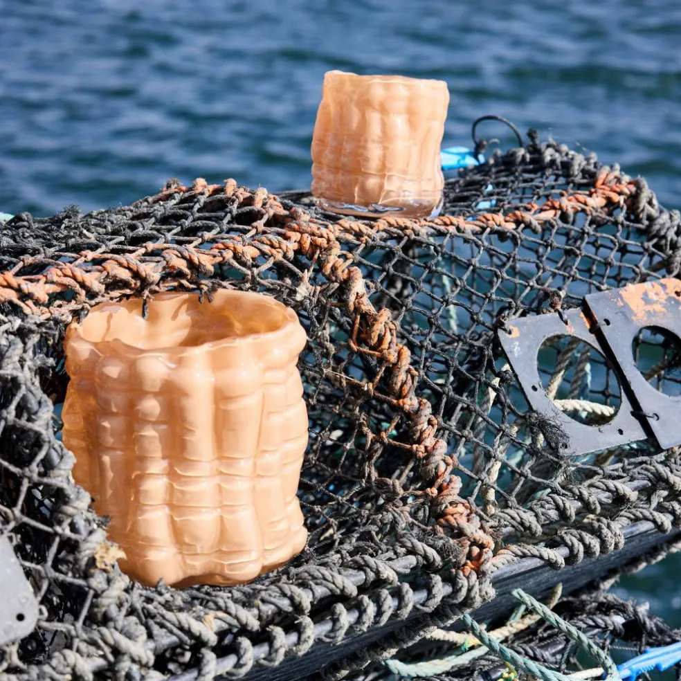 Laranne ljuslykta medium, peach