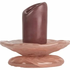 Lara Xs ljusstake, gul/ljusbeige