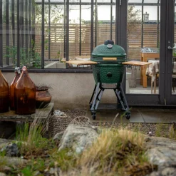 Large Gen 2 kamadogrill med Grillmästarens rotisserie, grön