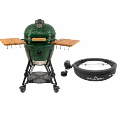 Large Gen 2 kamadogrill med Grillmästarens rotisserie, svart