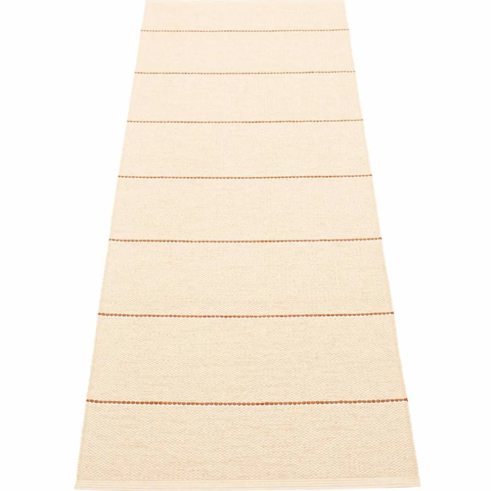 Lea matta 225 × 70 cm, beige/rust/vanilla