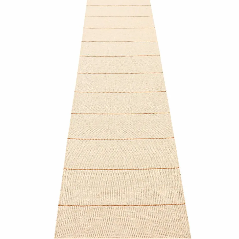 Lea matta 300 × 70 cm, beige/rust/vanilla