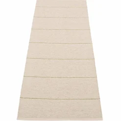Lea matta 225 × 70 cm, black/mint/vanilla